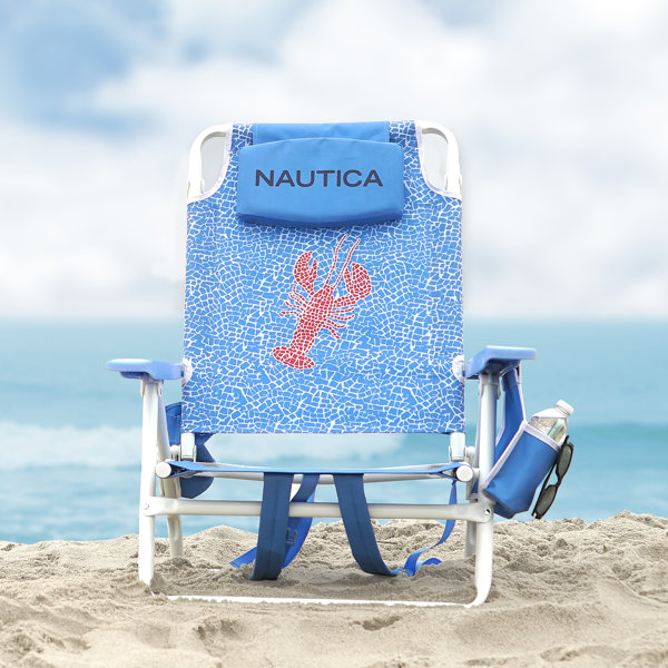 Nautica 5 Position Reclining Beach Chair Wayfair